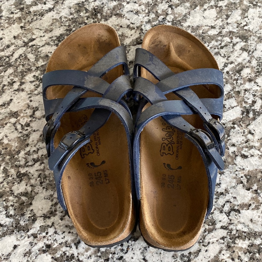 Blue Birkenstock Sandals